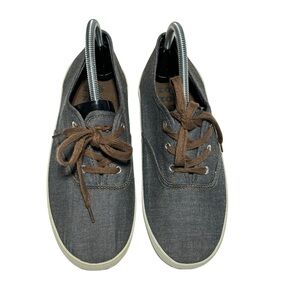 Zoe & Zac Brown Lace-Up Canvas Women’s Sneakers – Size 5